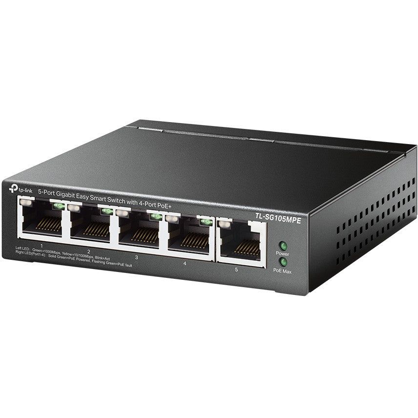 TP-Link TL-SG105MPE. L2. Gigabit Ethernet (10/100/1000). Napajanje preko Etherneta (PoE).