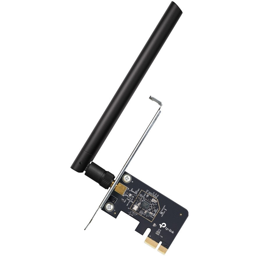 TP-Link Archer T2E. Ugrađen. Bežični. PCI Express. WLAN. 433 Mbps. Crni. Srebrni