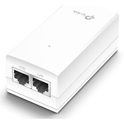TP-Link PoE adapter. Gigabit Ethernet. 10,100,1000 Mbps. 10/100/1000. Cat3. Cat4. Cat5. Cat5e. Cat6. Bijeli. 100 m