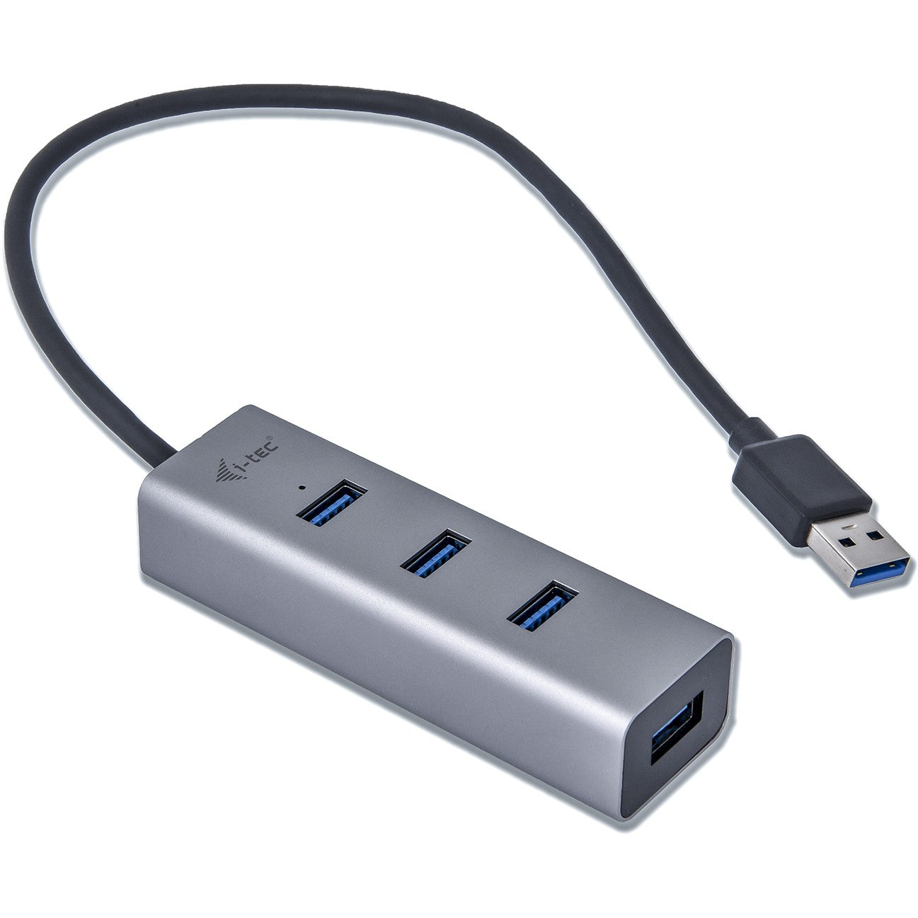 i-tec Metal USB 3.0 HUB 4 porta. USB 3.2 Gen 1 (3.1 Gen 1) Tip-A. USB 3.2 Gen 1 (3.1 Gen 1) Tip-A. 5000 Mbps. Siva. USB. 96mm