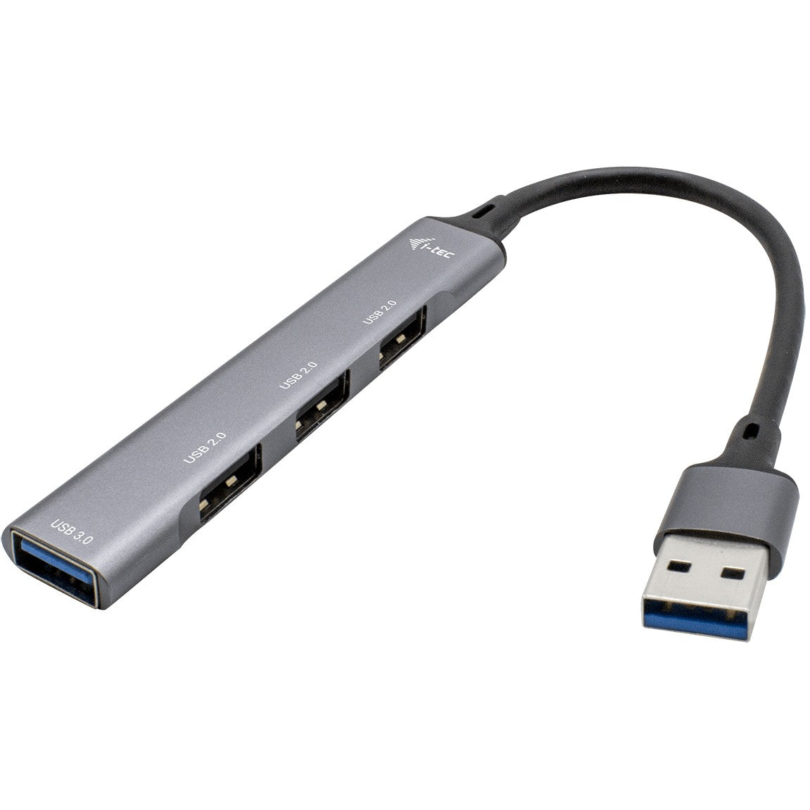 i-tec Metal USB 3.0 Hub 1x USB 3.0 + 3x USB 2.0. USB 3.2 Gen 1 (3.1 Gen 1) Tip-A. USB 2.0. USB 3.2 Gen 1 (3.1 Gen 1) Tip-A. Metalik. Metal. 0.19 m. Android.