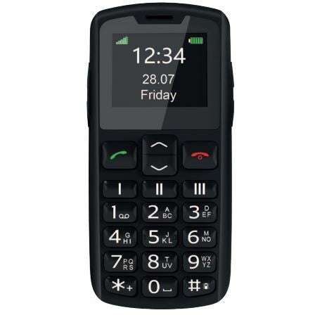 Beafon SL230 LTE. Beam. Jedna SIM kartica. 4,57 cm (1,8"). Bluetooth. 800 mAh. Crni