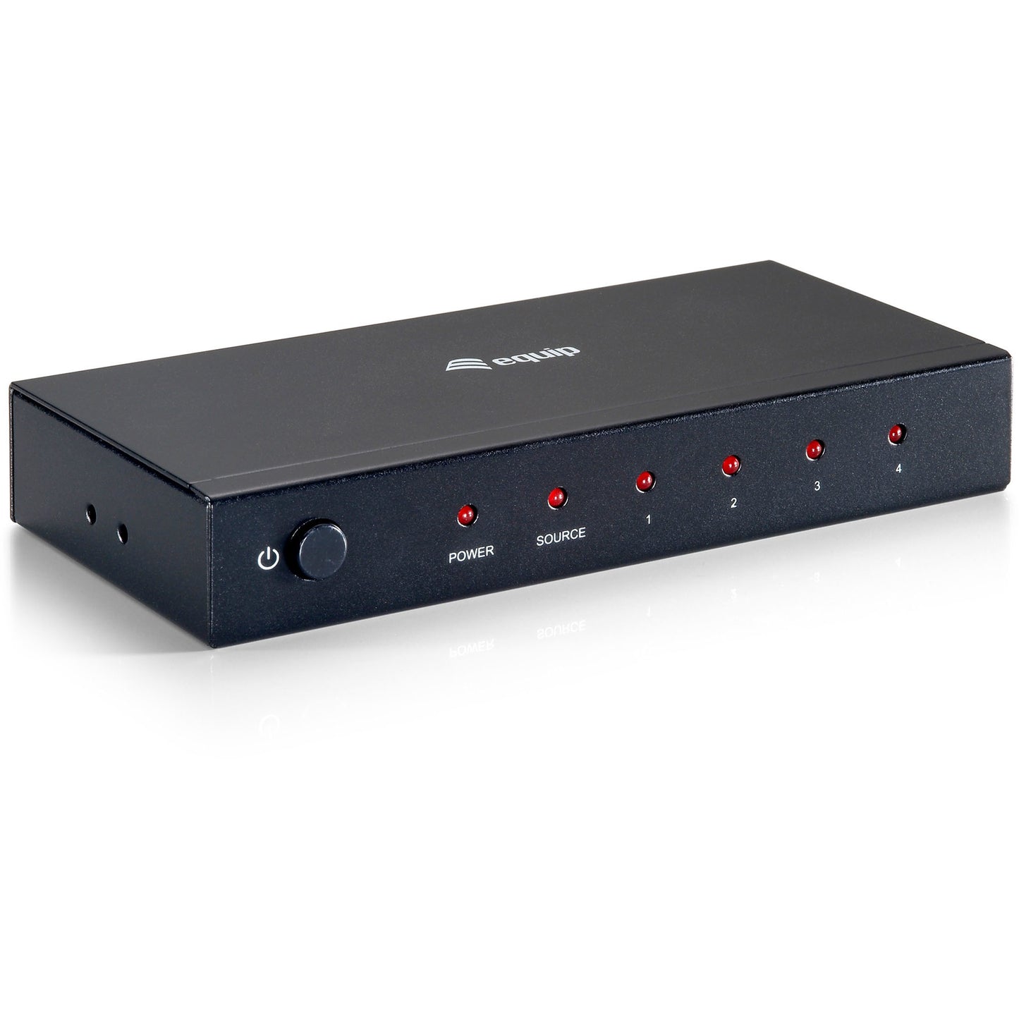 Equip 4-portnim HDMI razdjelnikom. HDMI. 4xHDMI. 1920x1080 piksela. Crna. Metalna. 1080p