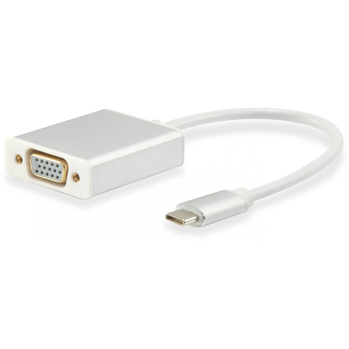 Equip USB-C na HD15 VGA adapter. Bijela. 45 mm. 150 mm. 250 mm. 31 g. 90 mm