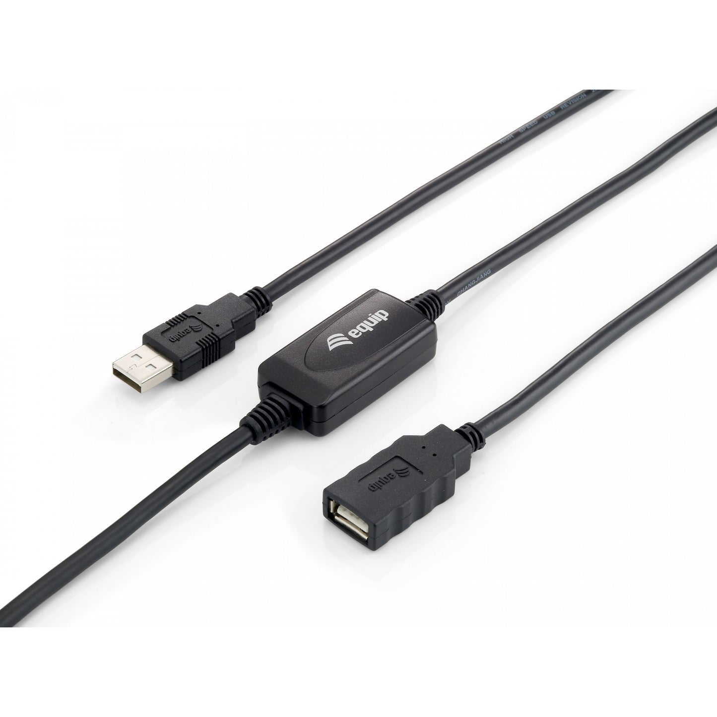 Equip Active USB 2.0 A na A produžni kabel, muški na ženski. 10 m. 10 m. USB A. USB A. USB 2.0. Muški/ženski. Crni