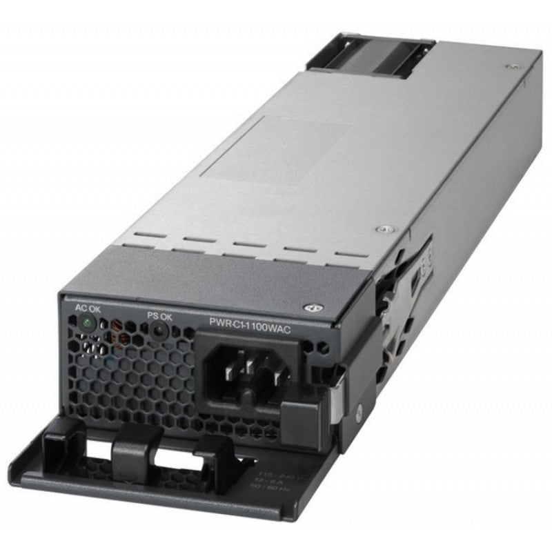Cisco PWR-C1-1100WAC-P=. Napajanje. Crna. Siva. Čelična. Prenapon. Zaštita od preopterećenja. Kratki spoj. Podnapon. Cisco Catalyst 9300 serija. Žičano