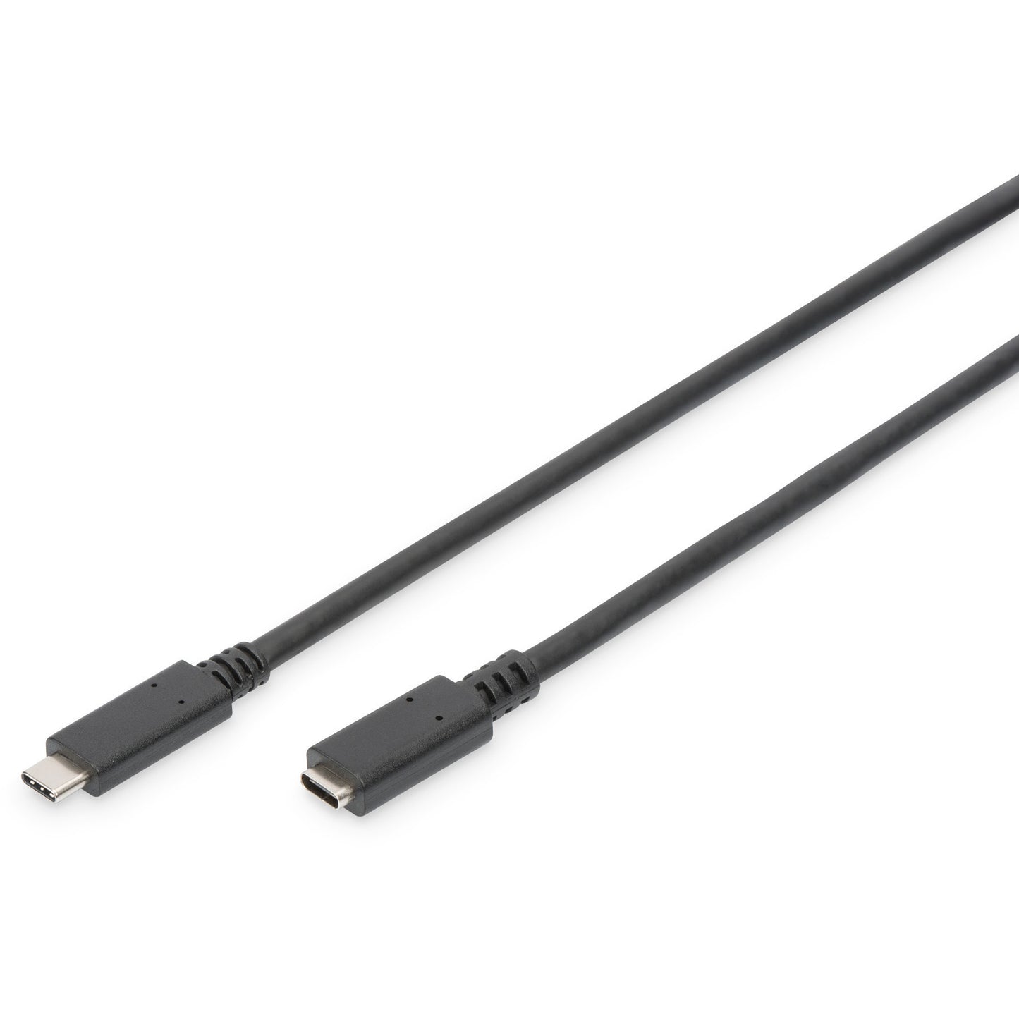 Digitus USB Type-C produžni kabel. Type-C na C. 2 m. USB C. USB C. USB 2.0. 0.48 Gbit/s. Crni
