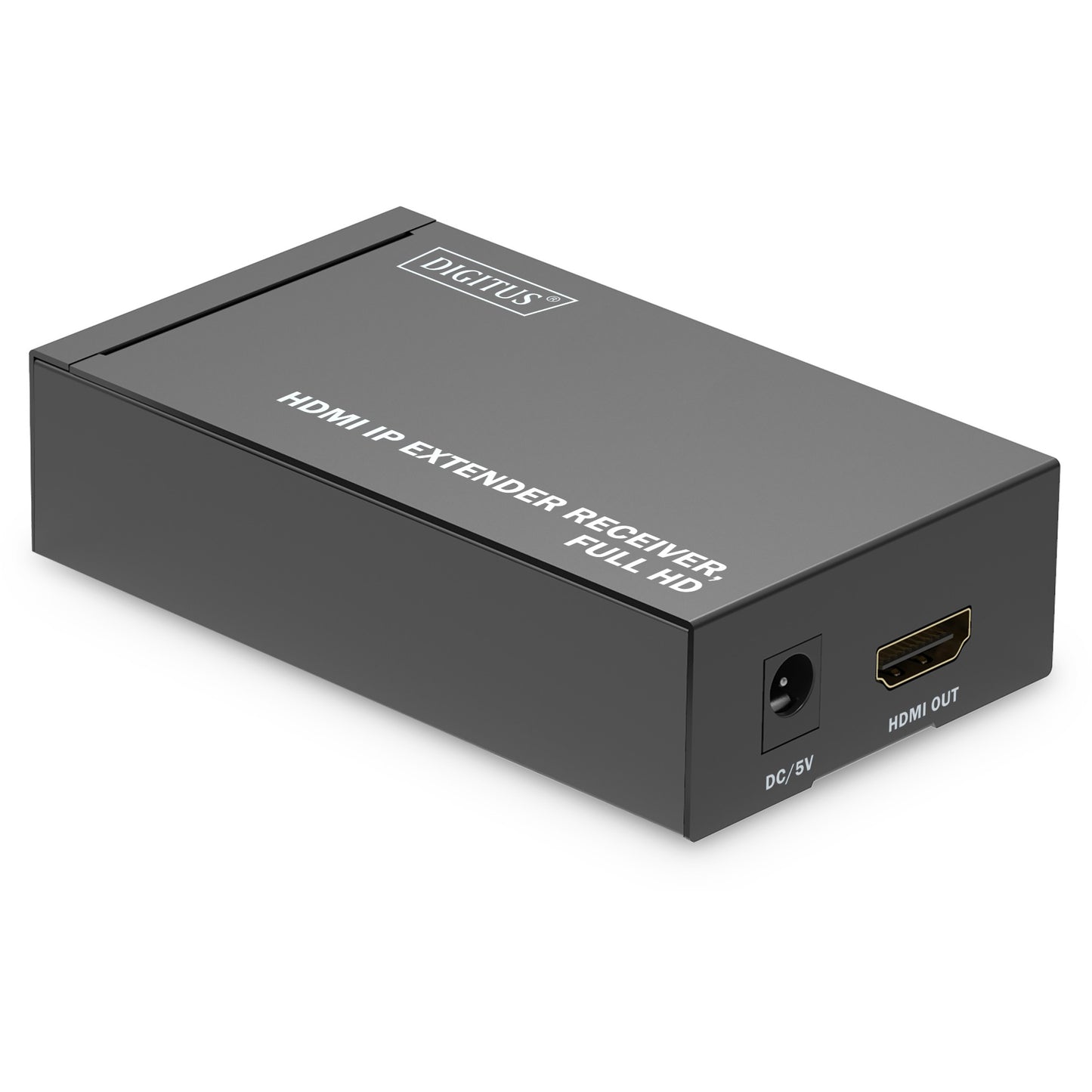 Digitus HDMI IP Extender prijemnik. Full HD. 1920 x 1080 piksela. AV prijemnik. 120 m kabla. Žični. Crni. HDCP.