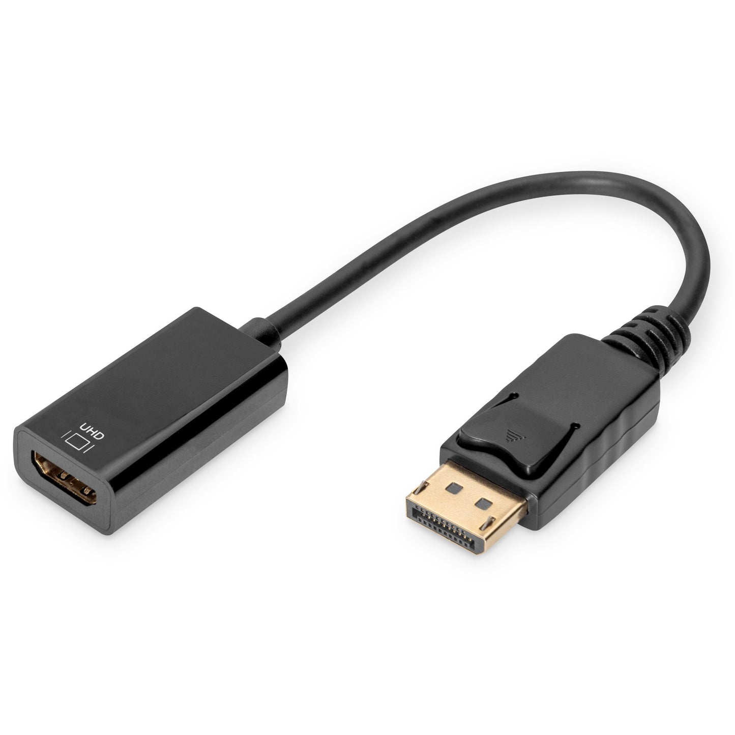 Digitus aktivni DisplayPort na HDMI konverter. 0,2 m. DisplayPort. HDMI tip A (standardni). Muški. Ženski. Ravni.