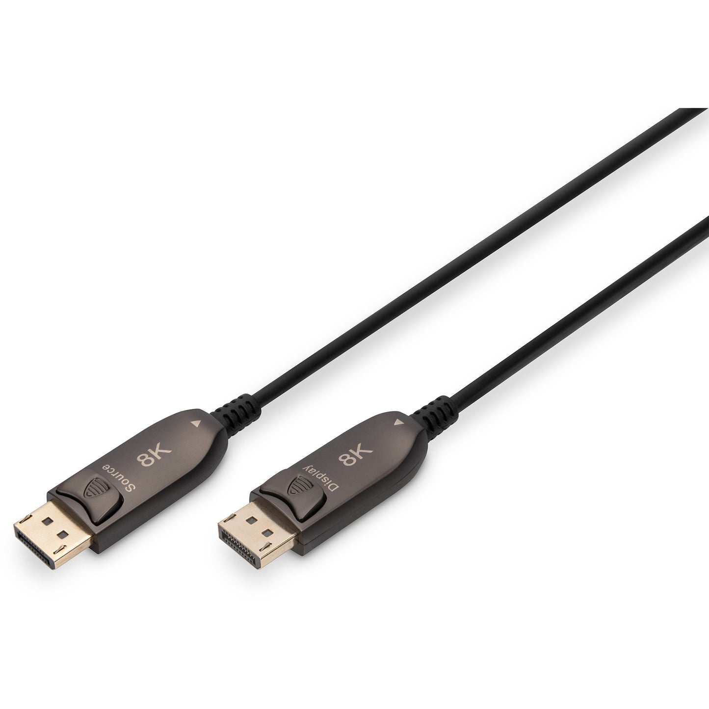 Digitus DisplayPort AOC hibridni optički kabel. UHD 8K. 20 m. DisplayPort. Muški. Muški. 7680 x 4320 piksela