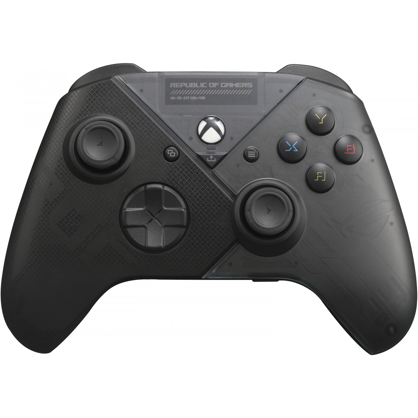 ASUS ROG Raikiri. Gamepad. Računar. Xbox One. Xbox One S. Xbox One X. Xbox Series S. Xbox Series X. D-Pad. Dugme Home. Dugme za meni. Dugme za dijeljenje. Analogni/digitalni. Višestruki. Žični.