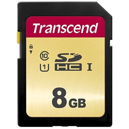 Transcend 8GB. UHS-I. SD. 8GB. SDHC. Klasa 10. MLC. 95MB/s. 20MB/s