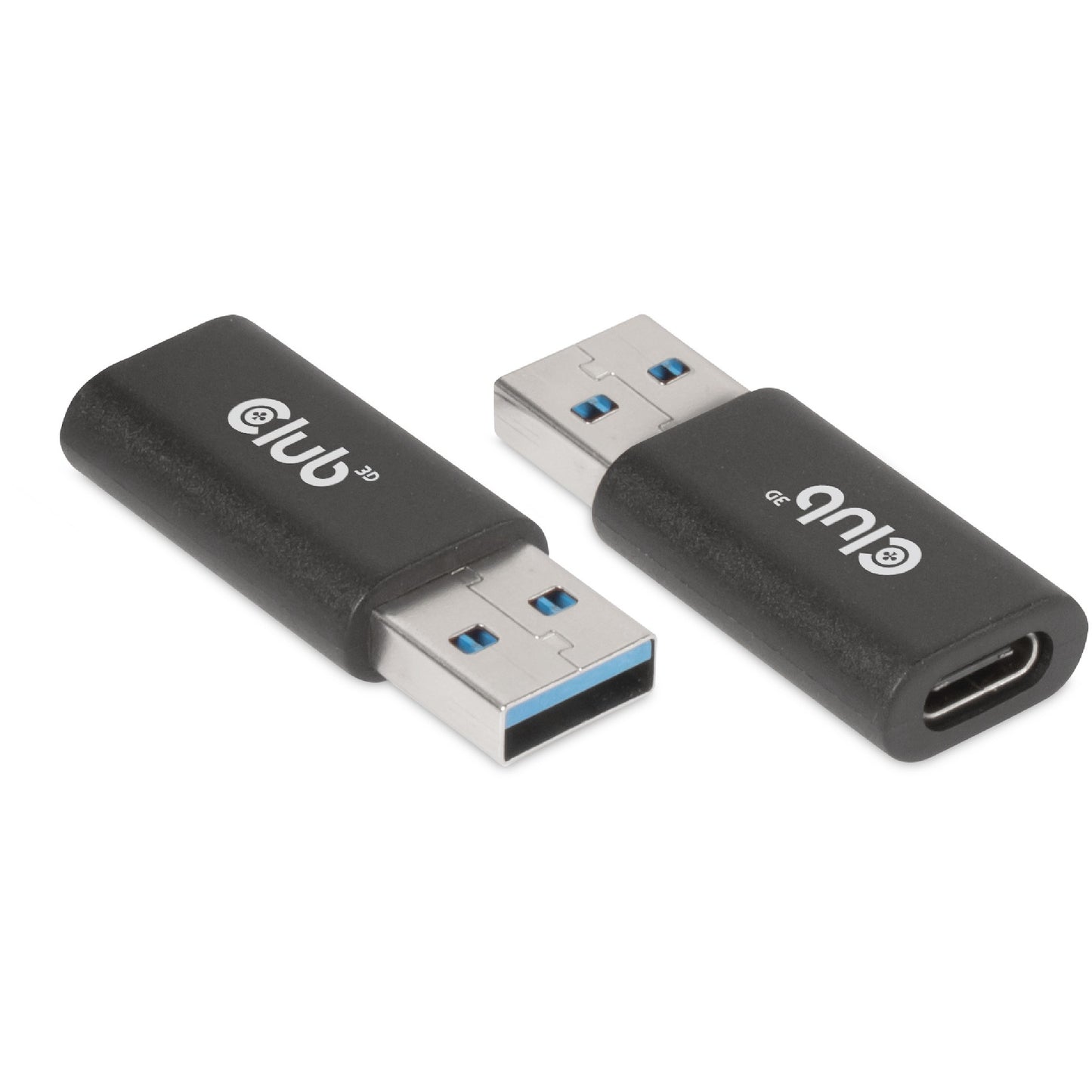 CLUB3D USB 3.2 Gen1 Tip-A na USB 3.2 Gen1 Tip-C adapter (muški/ženski). USB A. USB TIP-C. 0 m. Crni