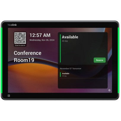 Yealink RoomPanel Plus E2. 25,6 cm (10,1"). 1280 x 800 piksela. LCD. 90°. 1000:1. Kapacitivni.