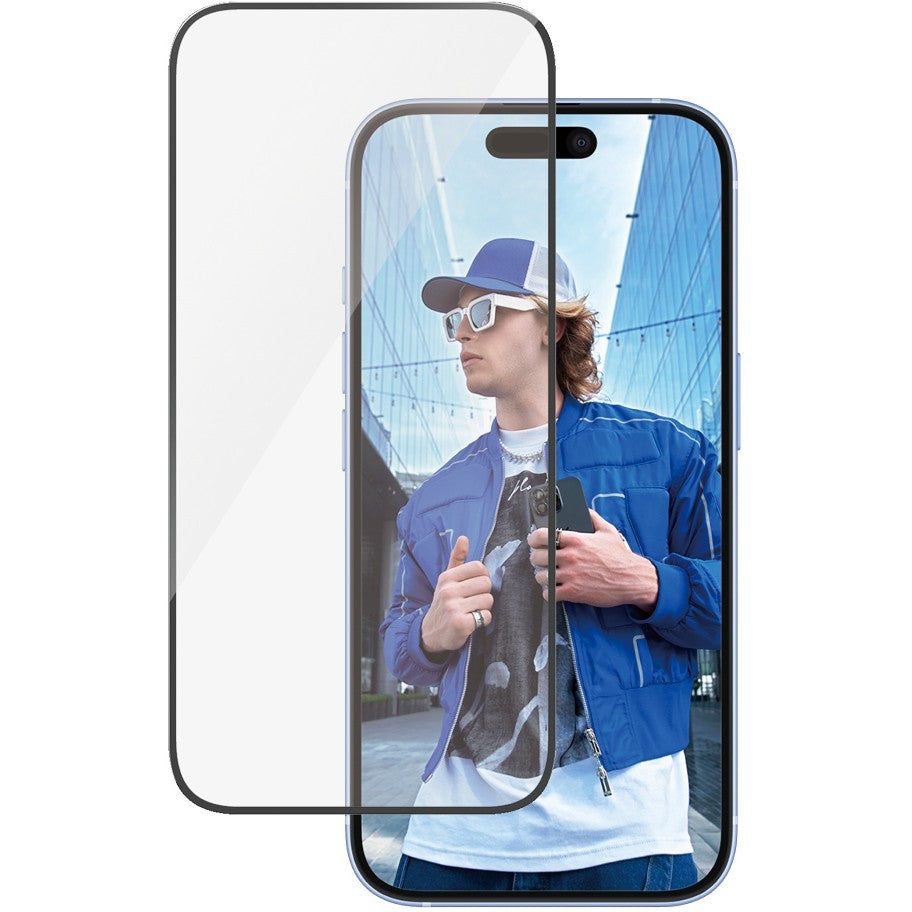 PanzerGlass® zaštitna folija za ekran za iPhone 16 | 15 | Ultra široka. Apple. Apple - iPhone 16. Apple - iPhone 15. Suha primjena. Otporno na ogrebotine. Otporno na udarce. Prozirno. 1 komad.