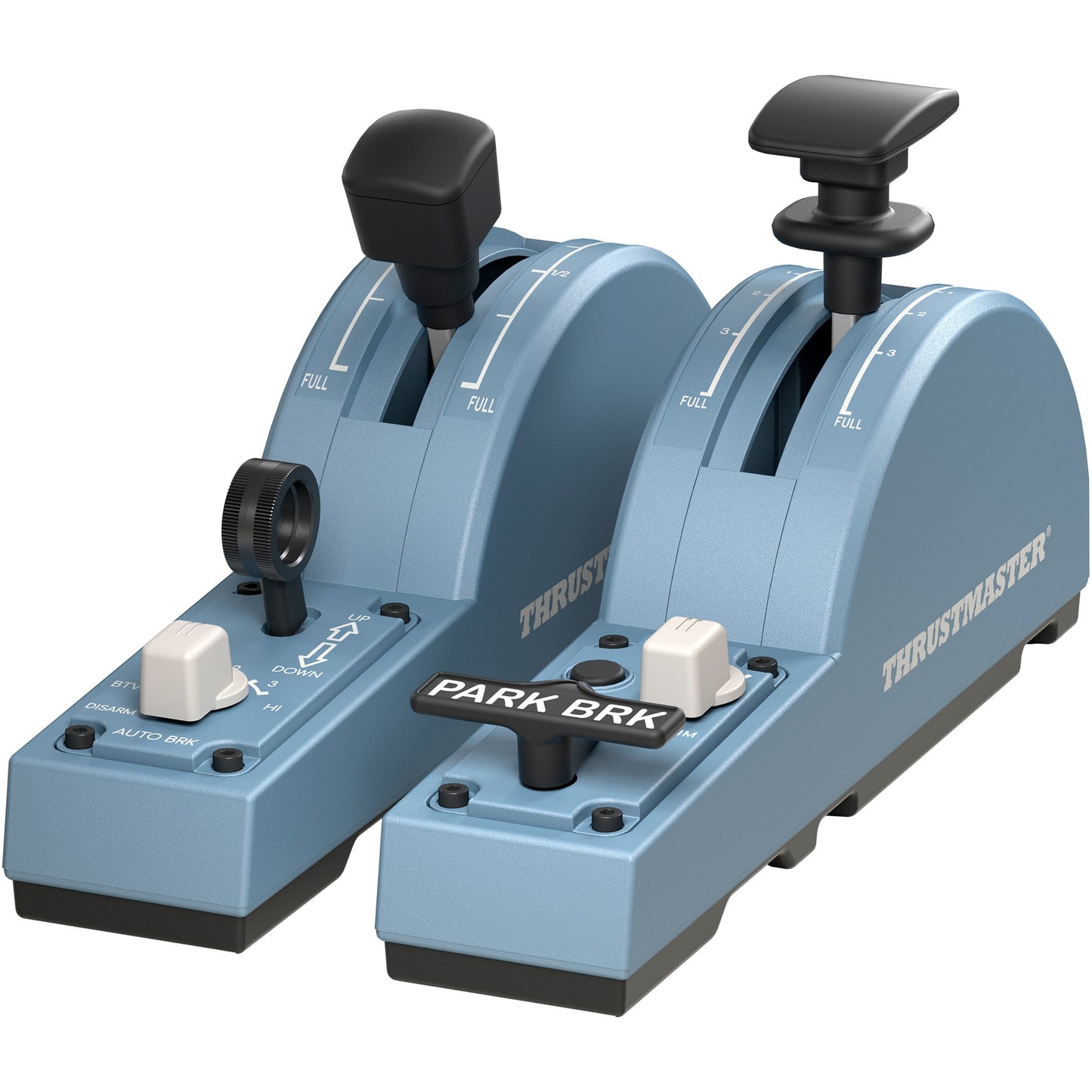 Thrustmaster TCA Quadrant Add-On Airbus Edition. Simulacija leta. Računar. Crna. Plava. Windows 10. Windows 8. 45 mm. 225 mm