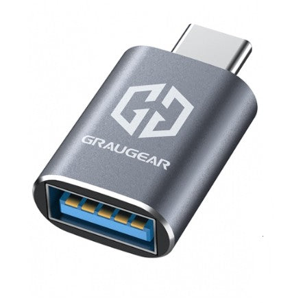 GRAUGEAR G-AD-ATC-10G-2. USB Tip-A. USB Tip-C. Ženski. Siva. 10 Gbps. 19 mm.