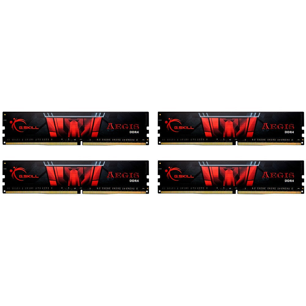 G.Skill Aegis F4-3200C16Q-64GIS. 64GB. 4x16GB DDR4. 3200MHz. 288-pinski DIMM.