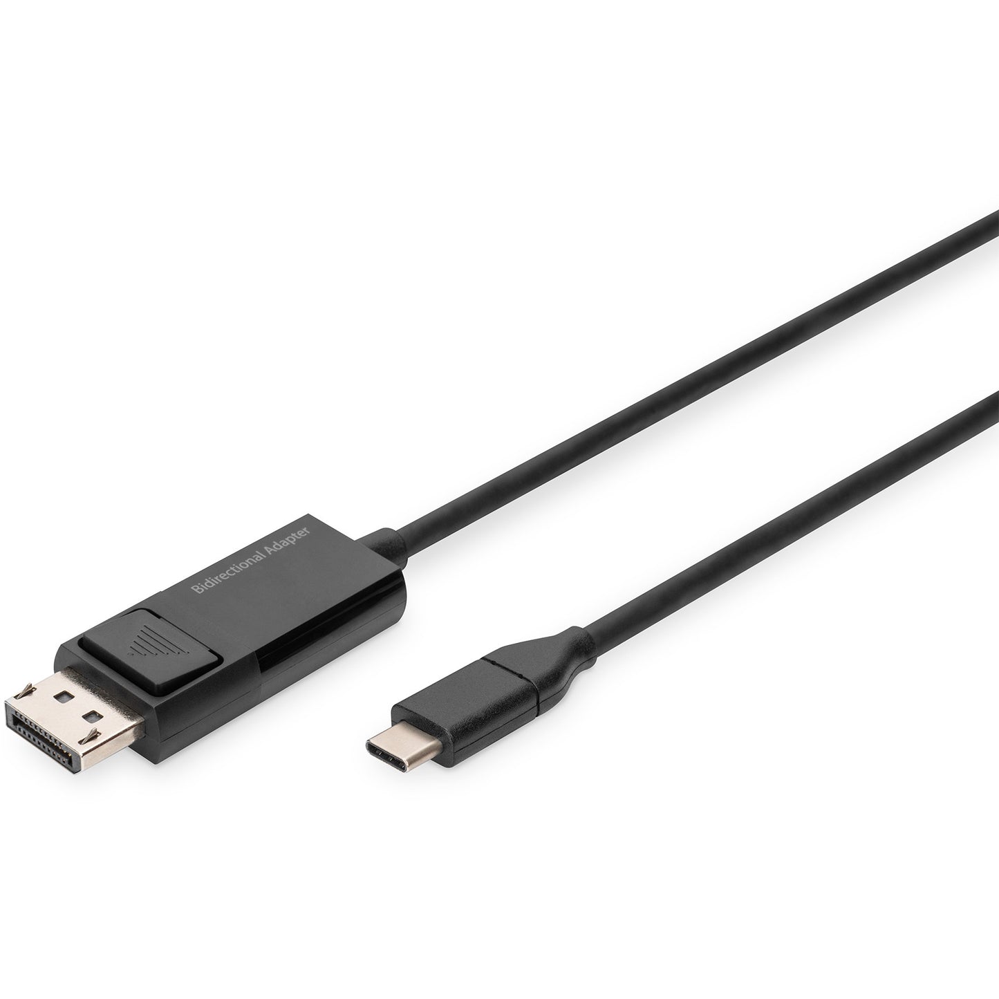 Digitus USB Type-C na DisplayPort dvosmjerni adapter kabel. 2 m. USB Type-C. DisplayPort. Muški. Muški. Ravni.