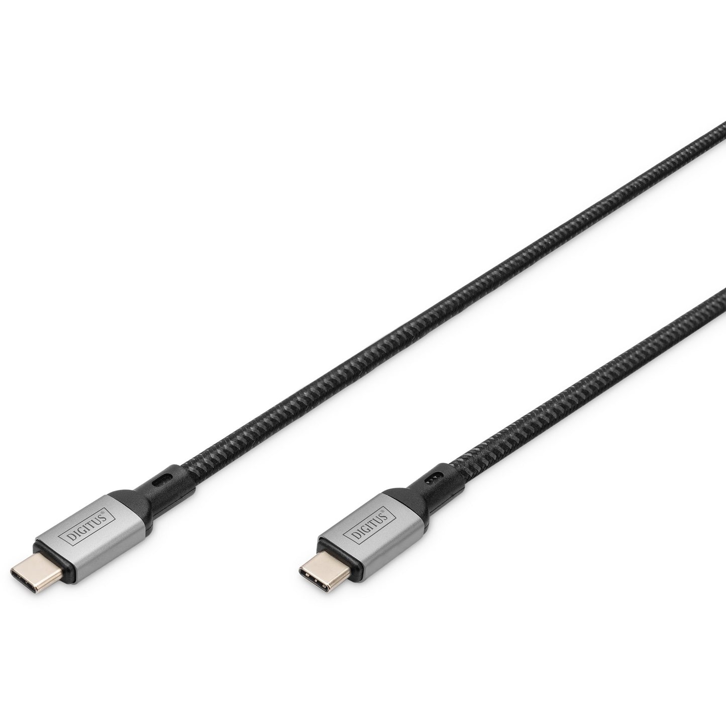 Digitus USB 4.0 Type-C priključni kabel. 1 m. USB C. USB4 Gen 2x2. 40 Gbit/s. Crni.