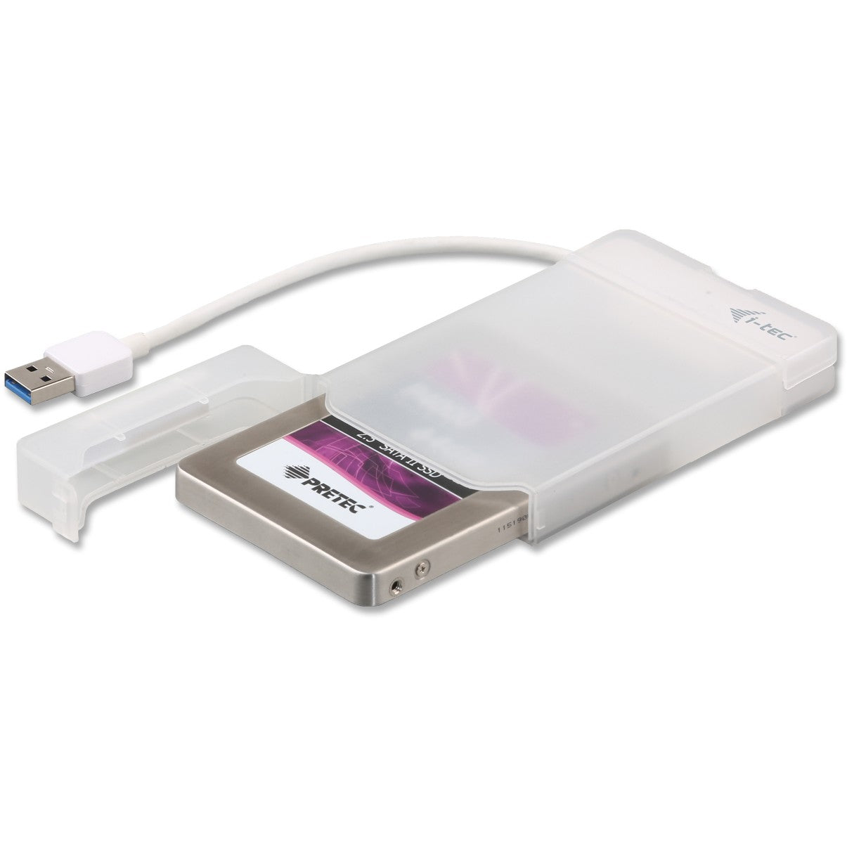 i-tec MySafe USB 3.0 Easy 2.5" vanjsko kućište – bijelo. Kućište za HDD/SSD. 2.5". SATA. Serial ATA II. Serial ATA III. 5 Gbit/s. USB priključak. bijelo