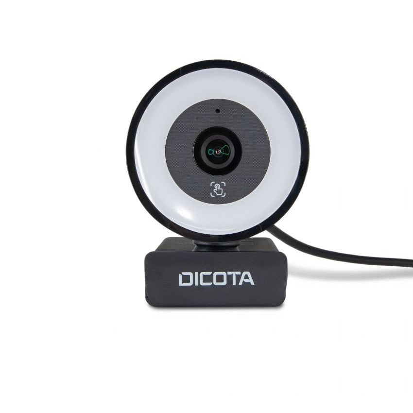 DICOTA D32066. 5MP. 2592x1944 piksela. 4K Ultra HD. USB 2.0. Crna. Stezaljka