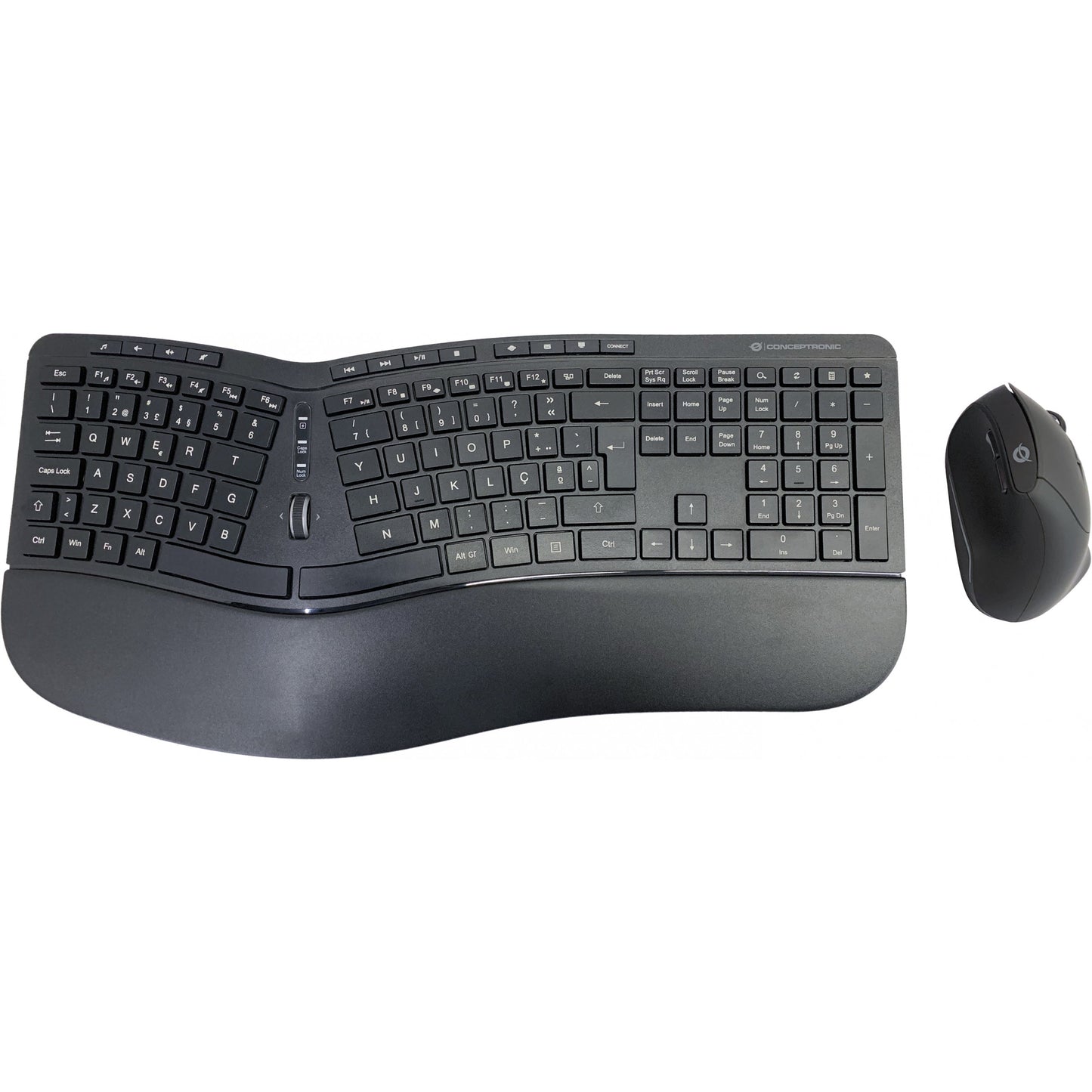 Conceptronic ORAZIO02PT. Puna veličina (100%). Bežični. RF bežični. QWERTY. Crni. Miš uključen.