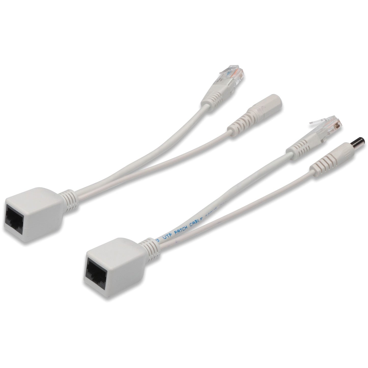 Digitus Pasivni PoE set kablova. Razdjelnik + Injektor. Brzi Ethernet. Bijela. 75 mm. 265 mm. 98,333 g. 457,125 cm³