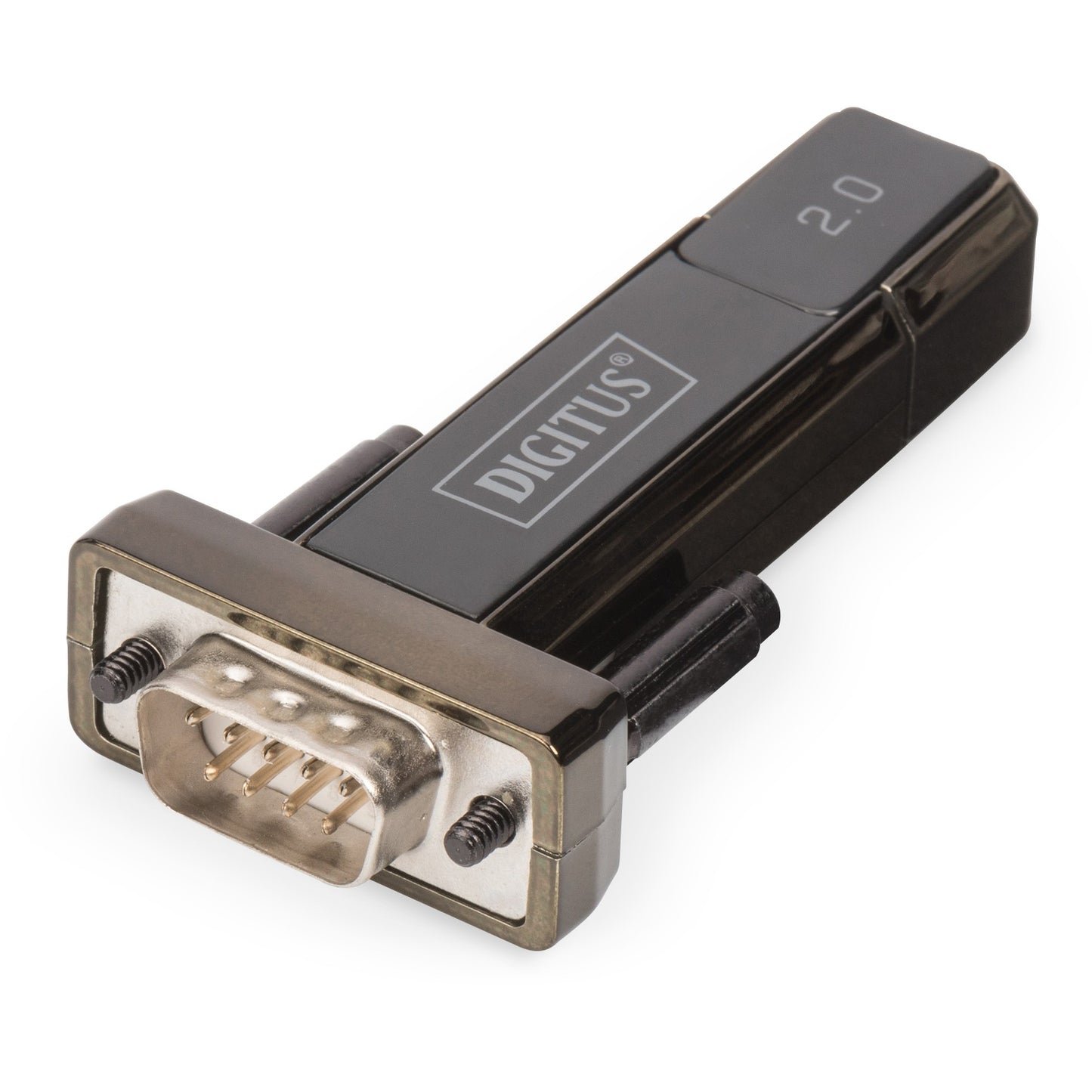 Digitus USB 2.0 serijski adapter. USB 2.0. D-Sub 9 muški. Crni.