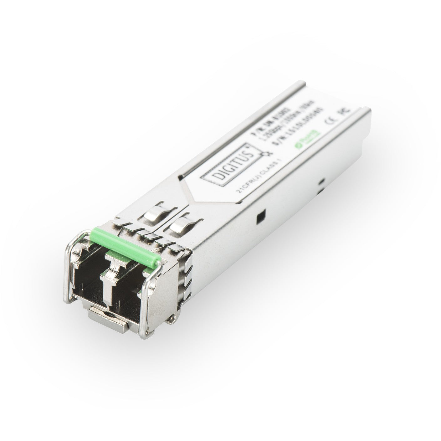 Digitus mini GBIC (SFP) modul. 1,25 Gbps. 80 km. Optička vlakna. 1250 Mbps. SFP. LC. 9/125 µm. LX