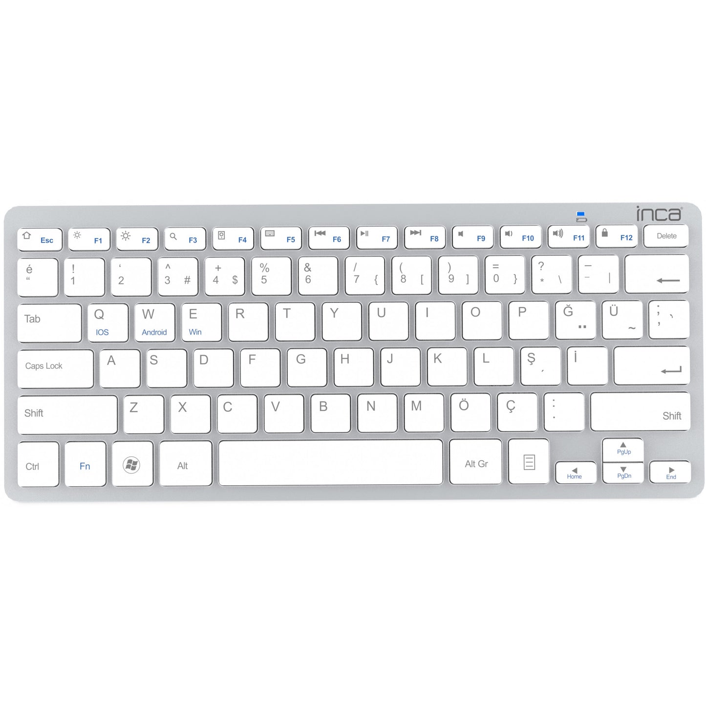 Inca IBK-569BT. Bežični. Bluetooth. Metalik. Srebrni.