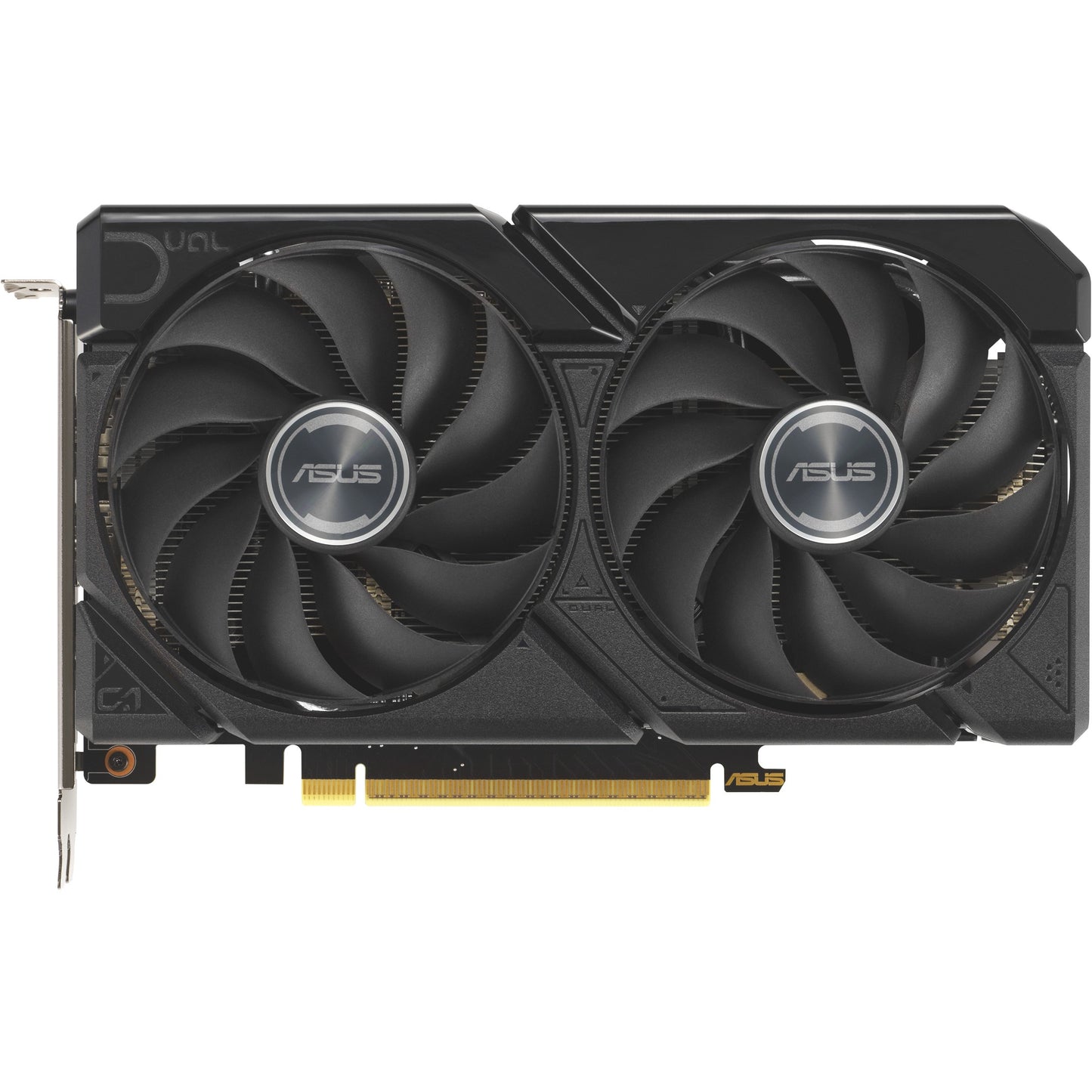 ASUS Dual-RX9060XT-16G. Radeon RX 9060 XT. 16 GB. GDDR6. 128 bita. 7680 x 4320 piksela. PCI Express 5.0