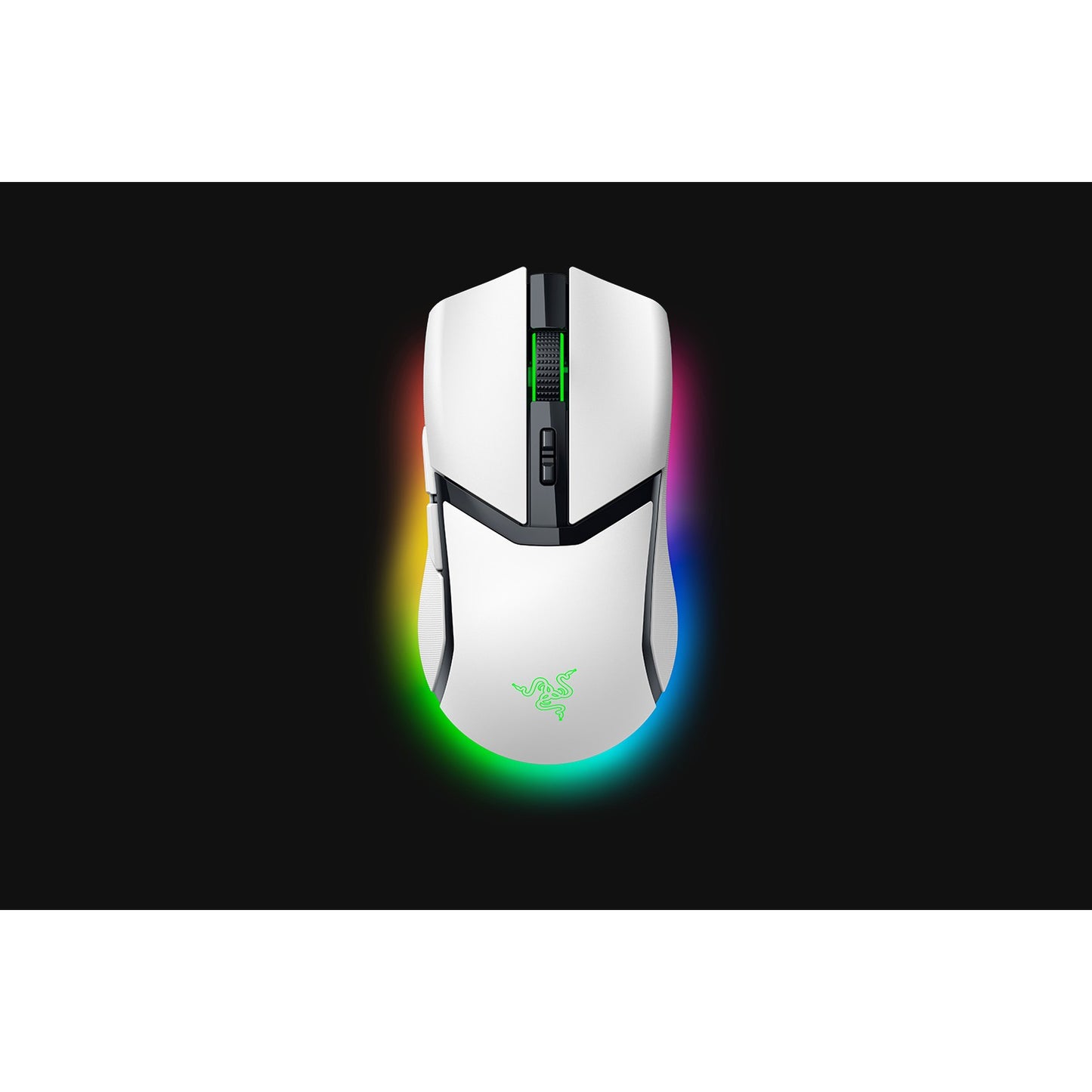 Razer Cobra Pro. Desna. Optička. RF bežična + Bluetooth + USB Type-C. 30000 DPI. Bijela.