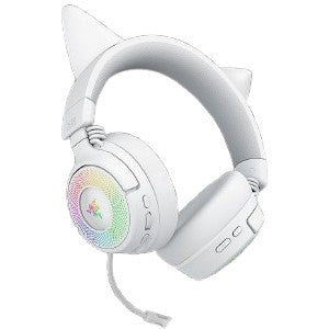 Razer Kraken Kitty V3 Pro - Bijele. Žične i bežične. Igraće. 390 g. Slušalice. Bijele