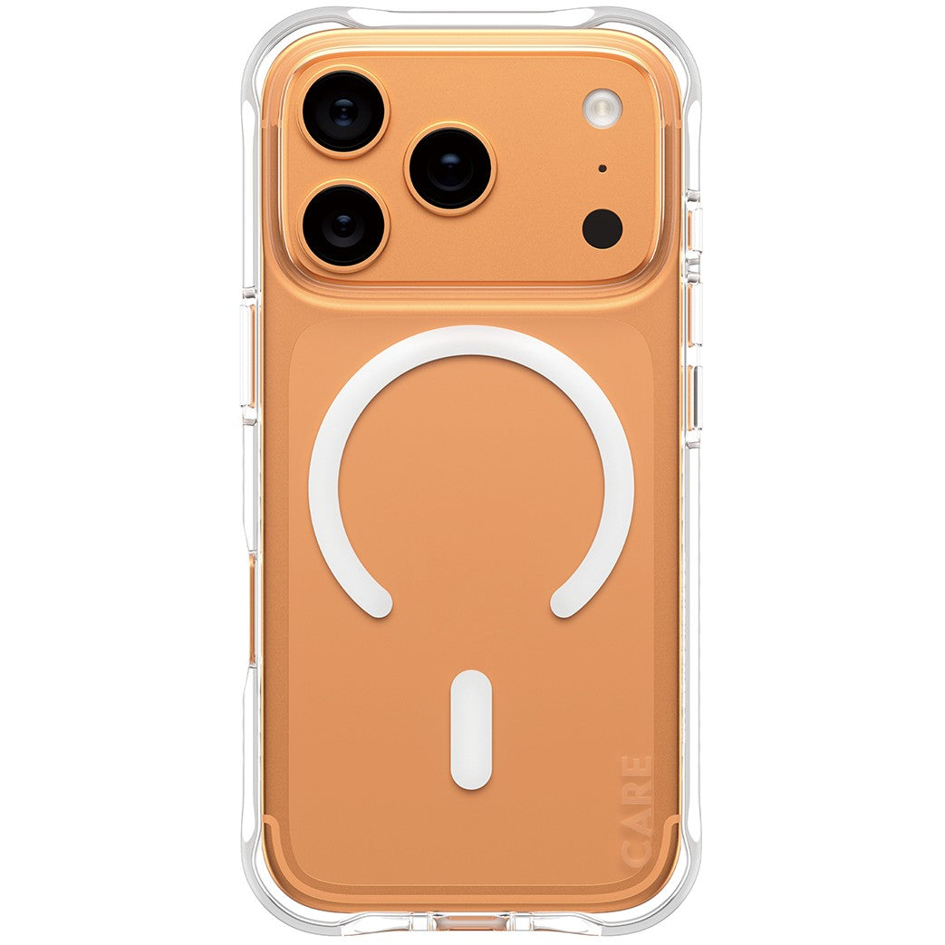 PanzerGlass CARE by ® Modna maska Samba Prozirna s bijelom MagSafe maskom za iPhone 17 Pro. Apple. Apple - iPhone 17 Pro. Prozirna