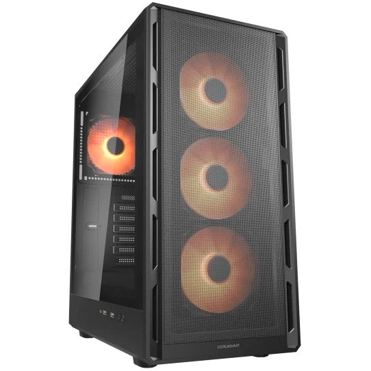 COUGAR Airface Pure PRO Midi-Tower kućište. ARGB. Crno. Midi Tower. PC. Crno. ATX. micro ATX. Mini-ITX. Multifunkcionalno. 17.5 cm