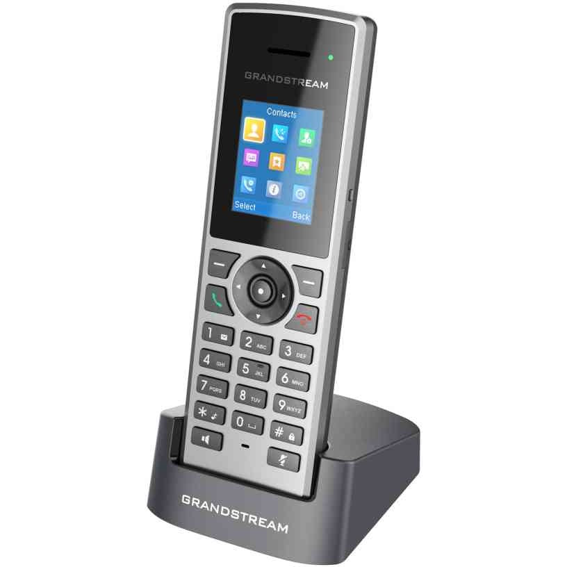 Grandstream Networks DP722. IP telefon. Crna. Siva. Bežični telefon. 50 m. 350 m. 10 linija.
