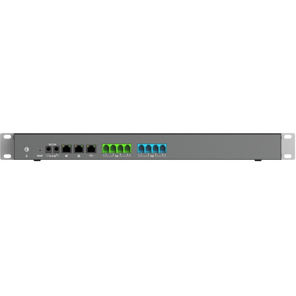 Grandstream Networks UCM6304. IP Centrex (hostovani/virtualni IP). 2000 korisnika. Gigabit Ethernet. 100-240 V. 50-60 Hz. 12 V