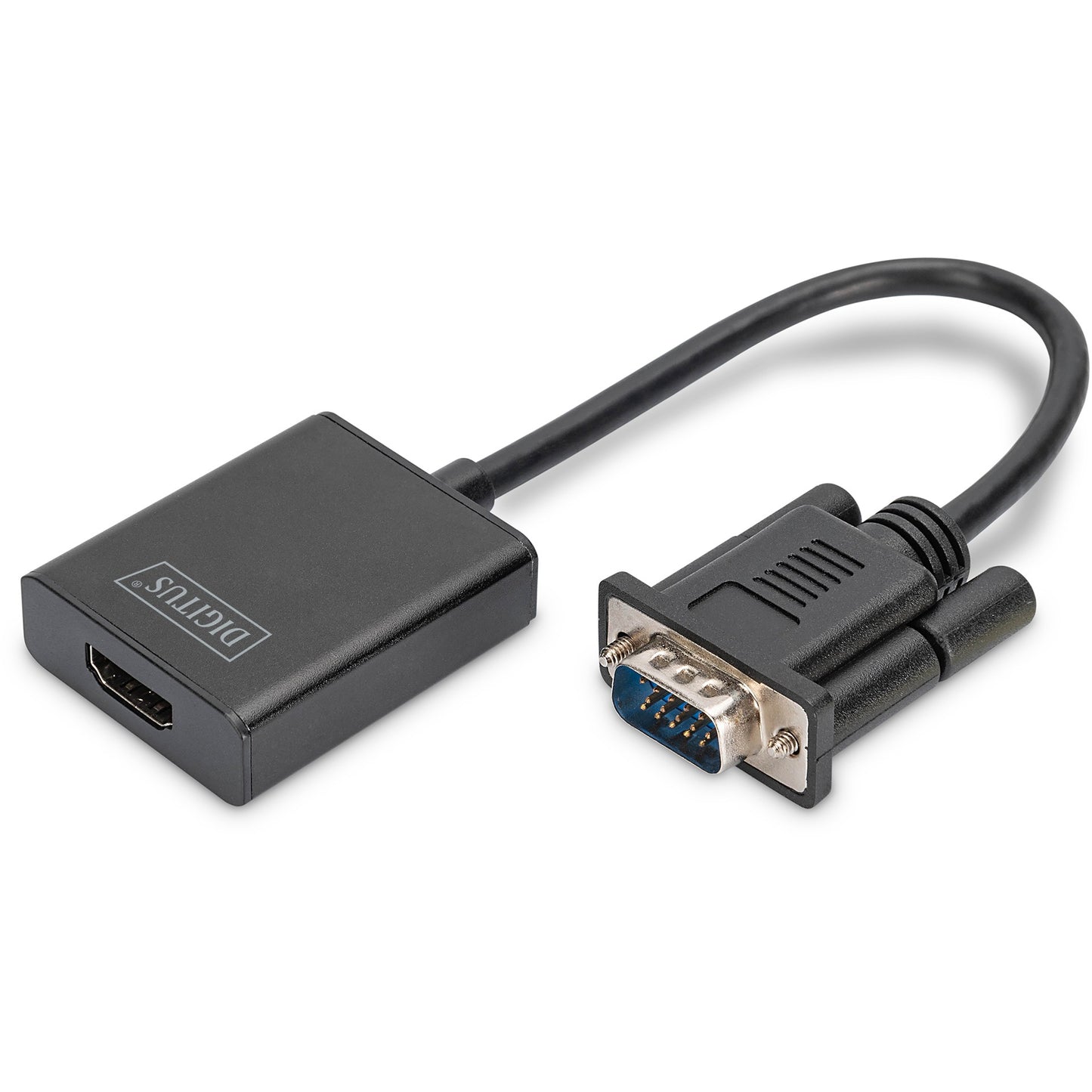 Digitus VGA na HDMI konverter. 0,15 m. VGA (D-Sub). 1920 x 1080 piksela. Crni. Kina. 50 g