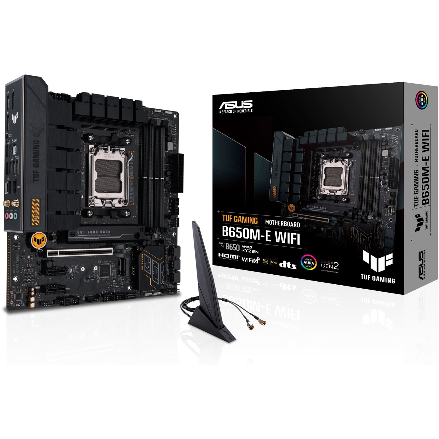 ASUS TUF GAMING B650M-E WIFI. AMD. Podnožje AM5. AMD Ryzen 7000 serija. DDR5 SDRAM. 128GB. DIMM