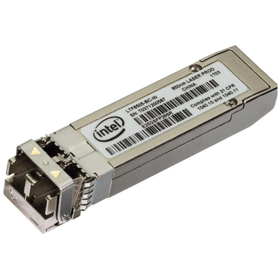 Intel E25GSFP28SR. Optička vlakna. 25000 Mbps. SFP28. S.R. 850 nm. 5A991