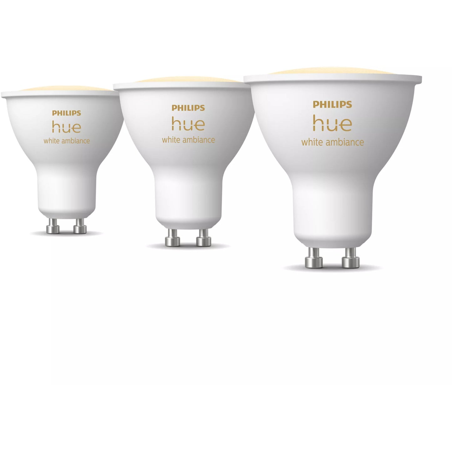 Philips Hue White ambient GU10 – Pametna sijalica – (pakovanje od 3). Pametna sijalica. Bluetooth/Zigbee. Bijela. GU10. GU10. Tačkasta.