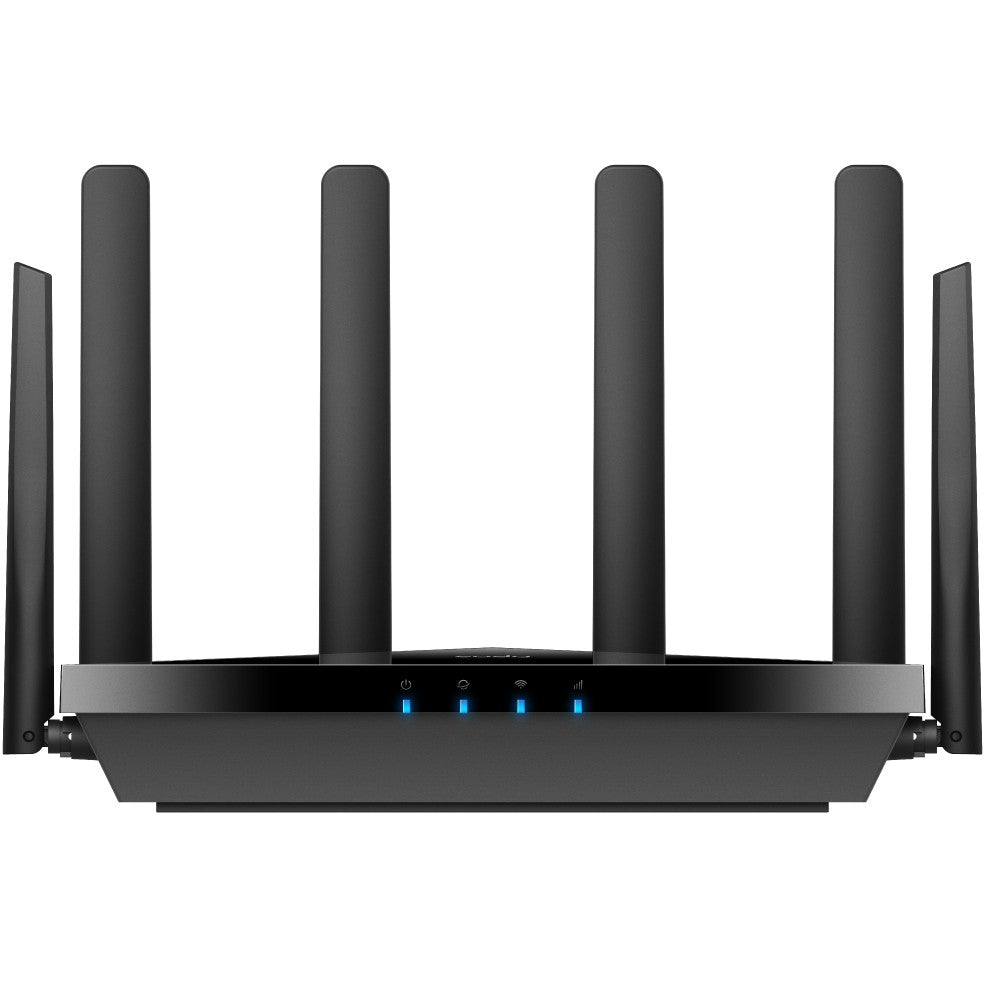 Cudy P5. Wi-Fi 6 (802.11ax). Dvofrekventni (2.4 GHz/5 GHz). Ethernet/LAN. 5G. Crni. Stolni ruter