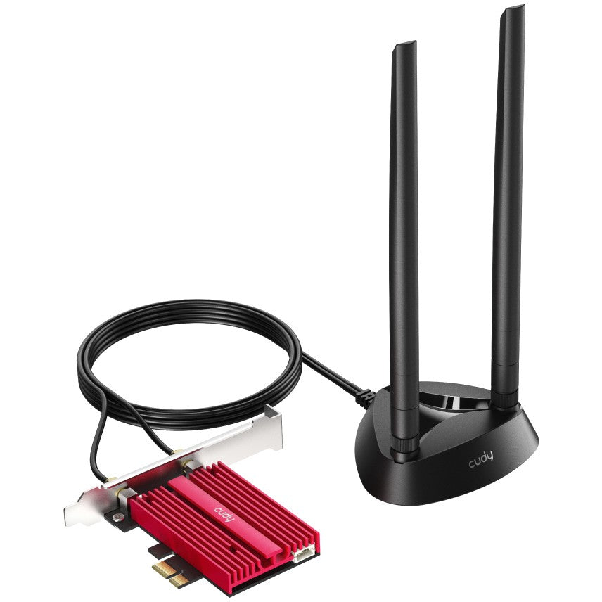 Cudy WE4000. Ugrađen. Bežični. PCI Express. WLAN / Bluetooth. Wi-Fi 6 (802.11ax). 2400 Mbps