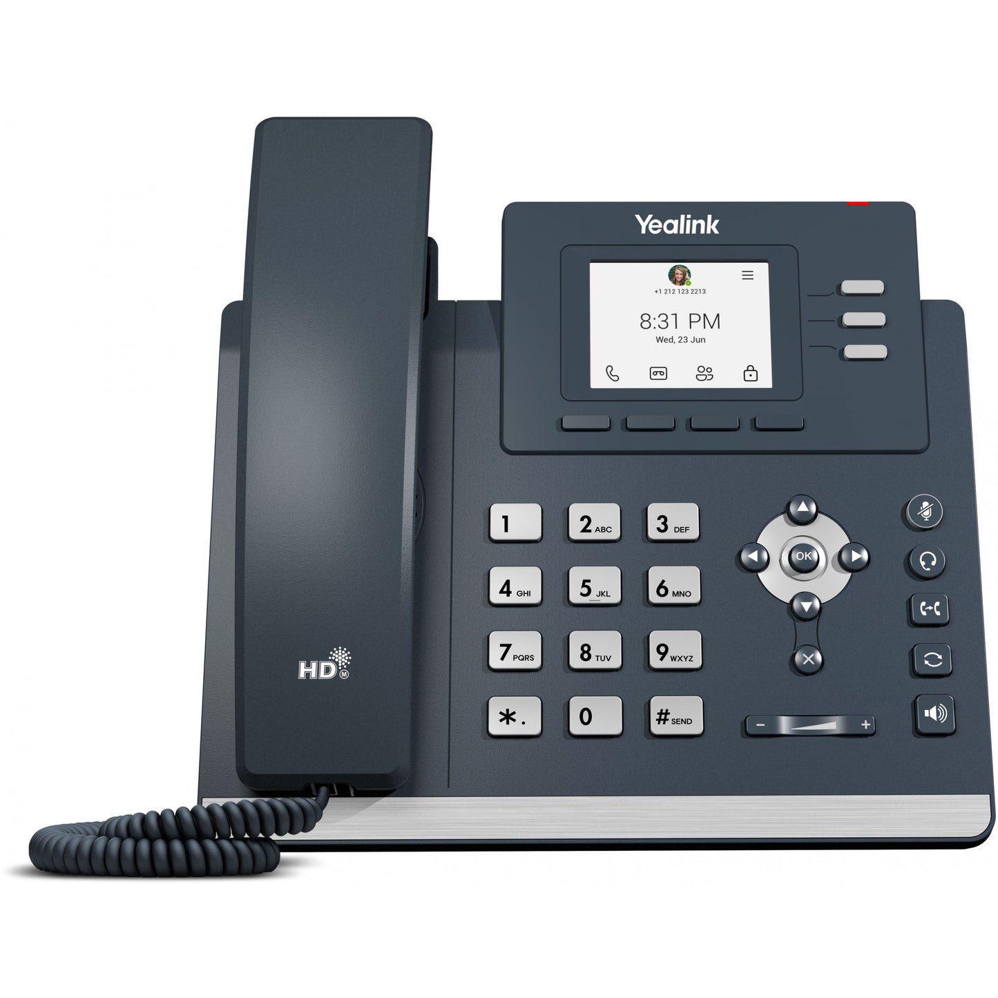 Yealink MP52 E2 Teams. IP telefon. Siva. Žični telefon. LCD. 6,1 cm (2,4"). 320 x 240 piksela