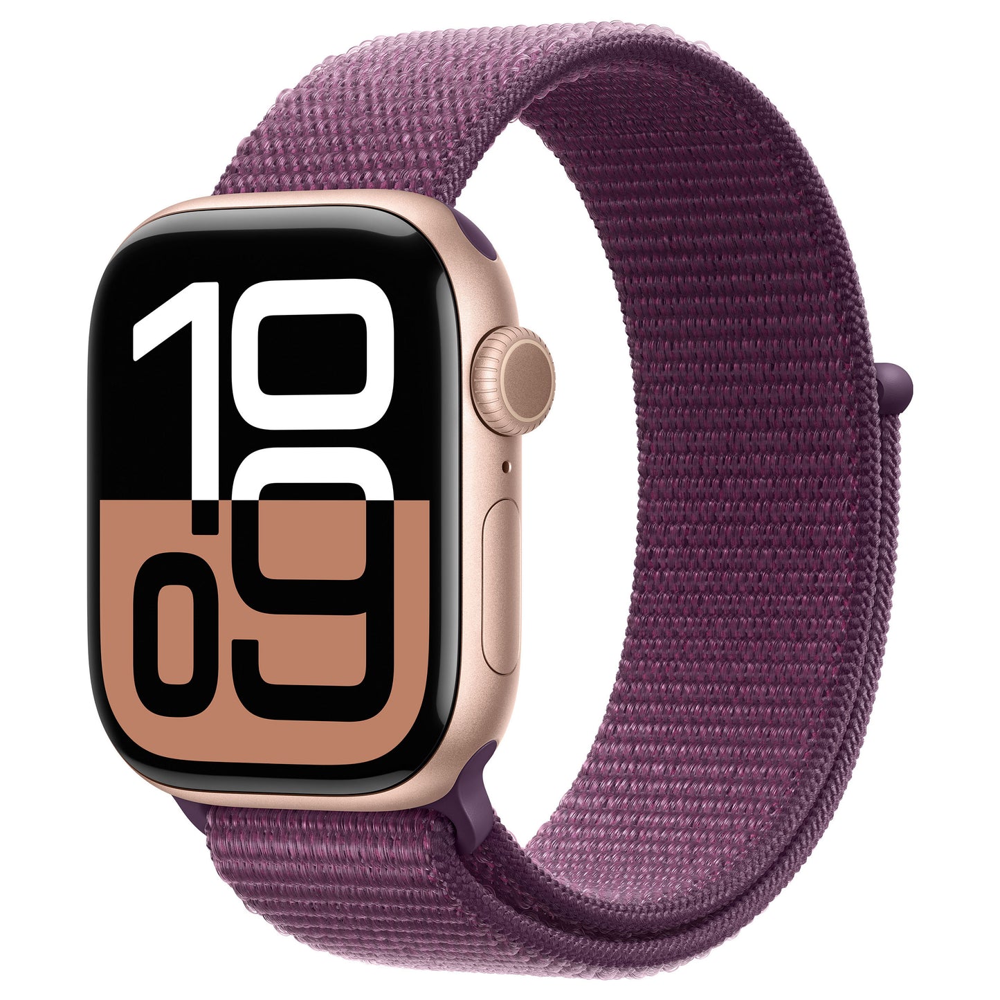 APPLE Watch Series 10 GPS + Cellular 42mm kućište od ružičasto-zlatnog aluminijuma sa ljubičastom sportskom narukvicom