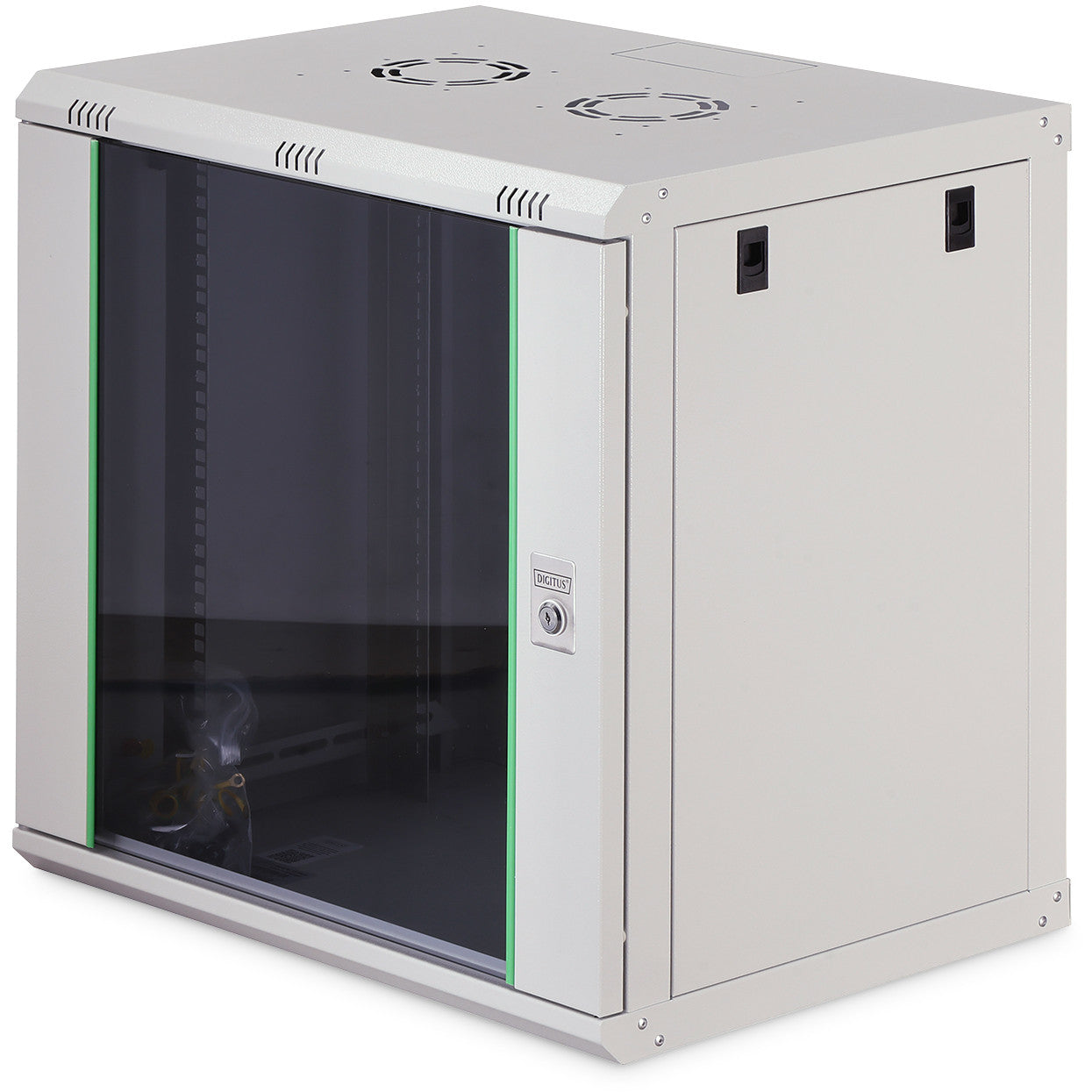 Digitus Dynamic Basic Series zidno kućište - 600x450 mm (ŠxV). Zidna polica. 12U. 60 kg. Siva.
