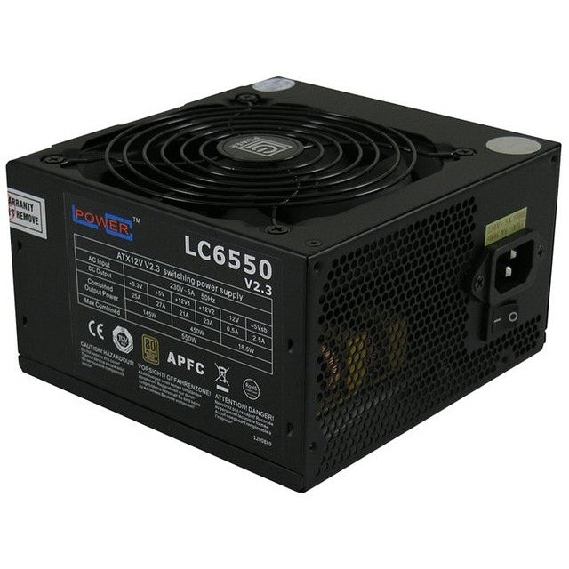 LC Power LC6550 V2.3. 550 W. 230 V. 50 Hz. 5 A. Aktivno. 145 W