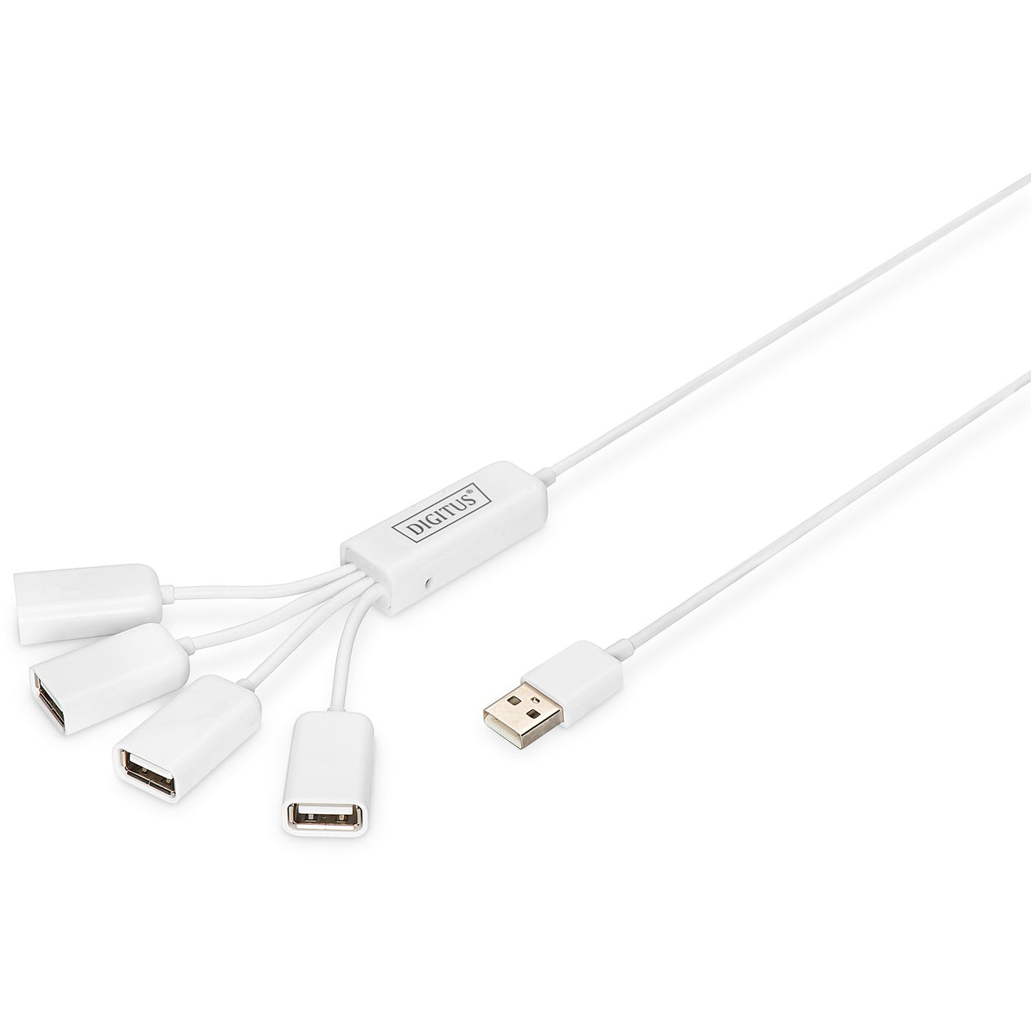 Digitus Slim Spider USB hub. 480 Mbps. Bijela. 1,00 m. Kina. Microsoft Windows 7/Vista/XP. Mac OS 10.x. 170mm