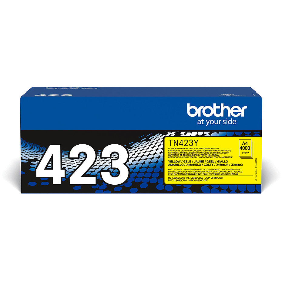 Brother TN-423Y. 4000 stranica. Žuti. 1 komad.